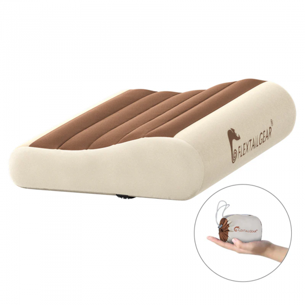 Flextail Zero Pillow B 型充氣露營氣枕 (啡色)